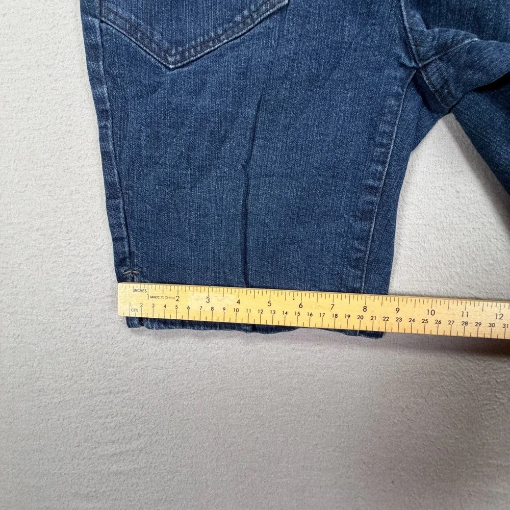 Liz‎ Claiborne Denim Shorts Womens 6 Good Dark Wash Stretch Patch Pockets Casual
